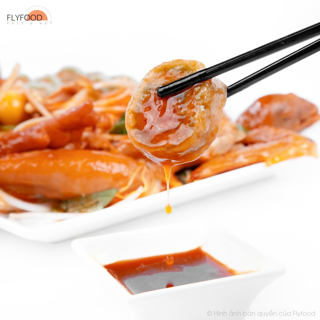 GÀ HẤP NƯỚC MẮM - TRỨNG NON - XÔI CUỘN 3 MÀU