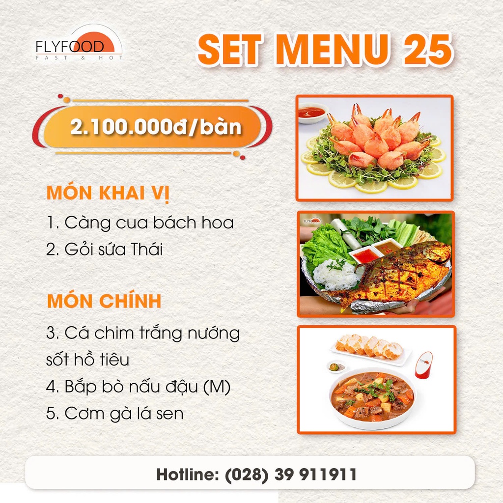 Menu gợi ý 25