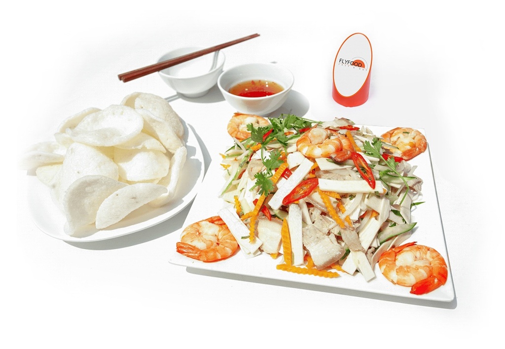 GỎI CỦ HŨ DỪA TÔM THỊT